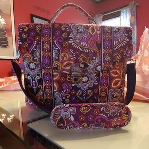 Vera Bradley shoulder strap briefcase